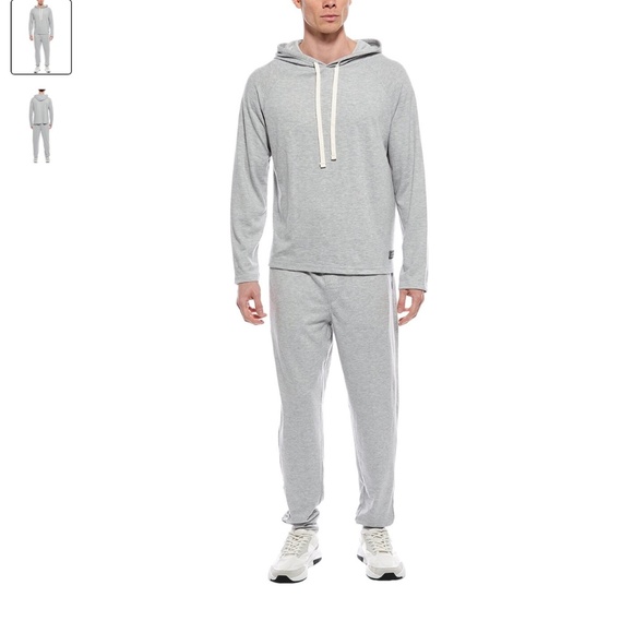 Eddie Bauer Men’s 2pc Hoodie Sweatshirt & Jogger Pant Set XL Grey - Picture 1 of 3